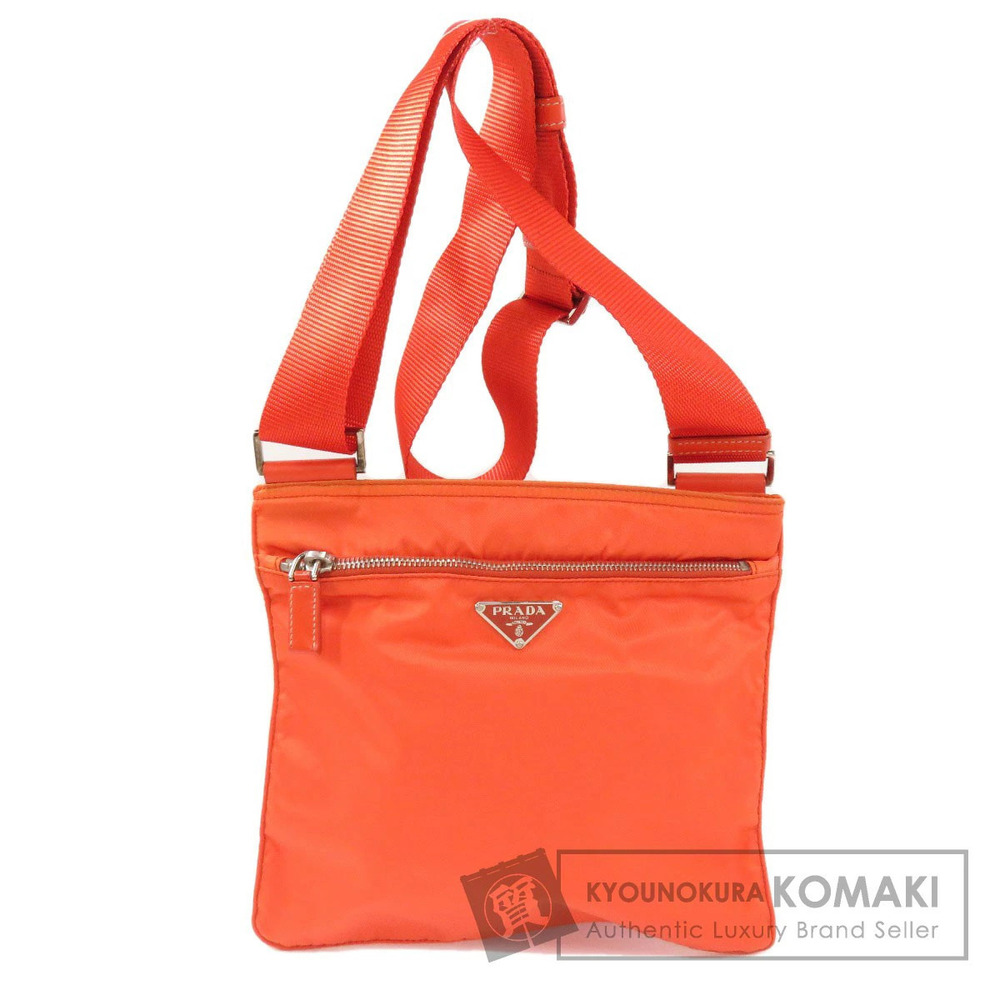 Prada Tessuto Crossbody bag leather Red